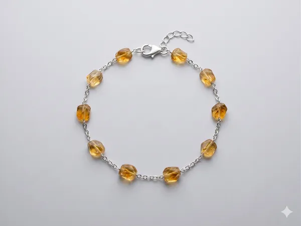 925_Silver_Jewellery_Citrin_Bracelet