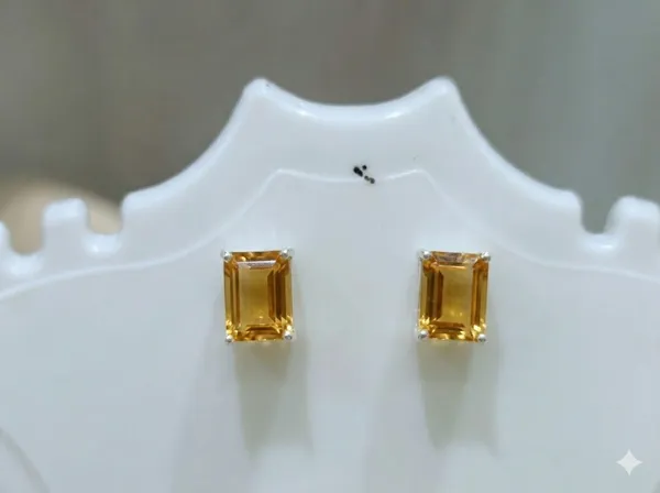925_Silver_Jewellery_Citrin_minmal_Studs