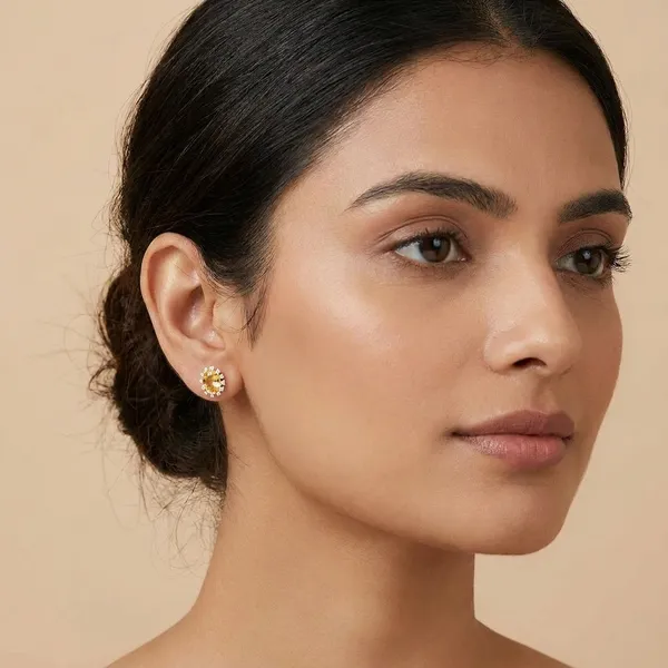 925_Silver_Jewellery_Citrin_sun__shine_earings