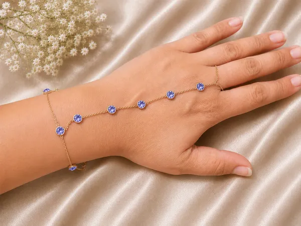 925_Silver_Jewellery_Tenzenite_Handchain