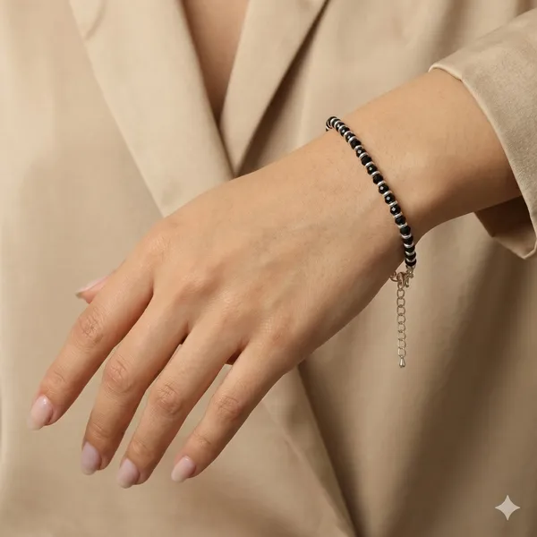 925_Silver_Jewellery_Balck_beads_silver_Rings_Braclet