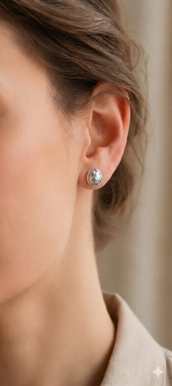 925_Silver_Jewellery_Flat_Pearl_Studs_For_Women
