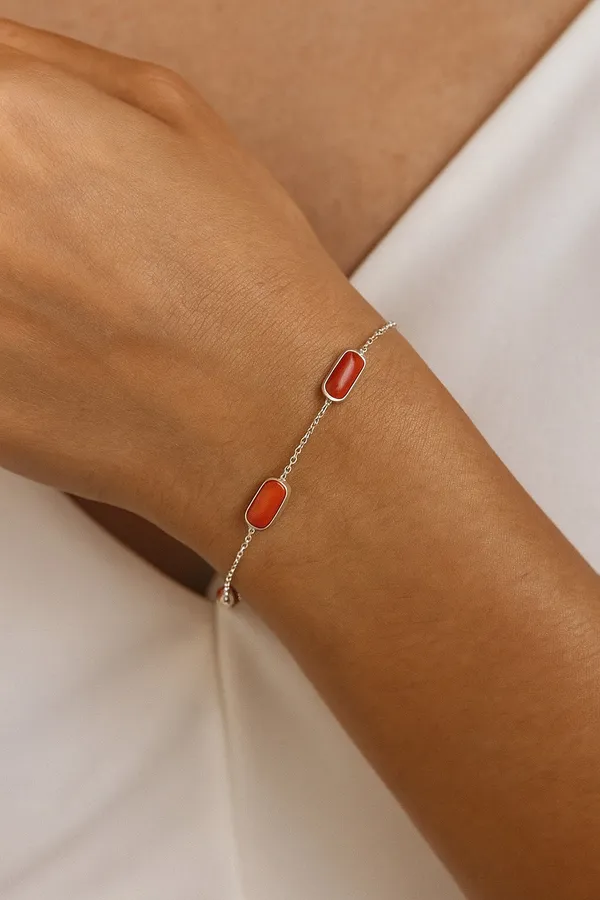 925_Silver_Jewellery_Coral_Bracelet