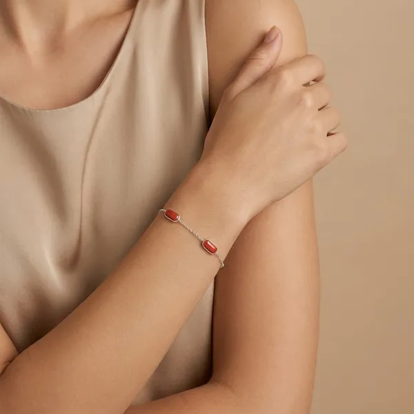 925_Silver_Jewellery_Coral_Bracelet