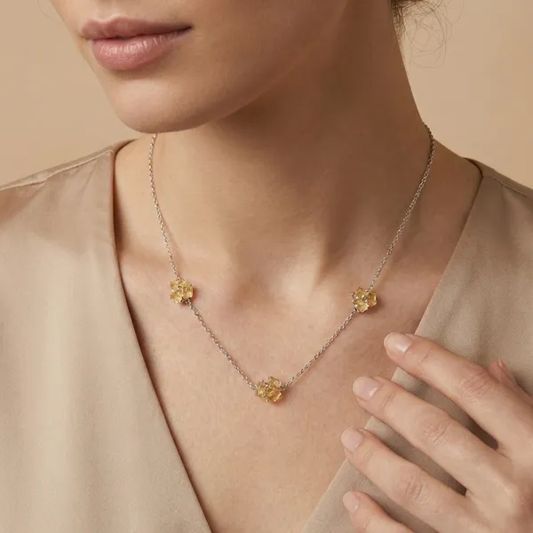 925_Silver_Jewellery_Yellow_Citrine_Stone_Pendant_Necklace_For_Women
