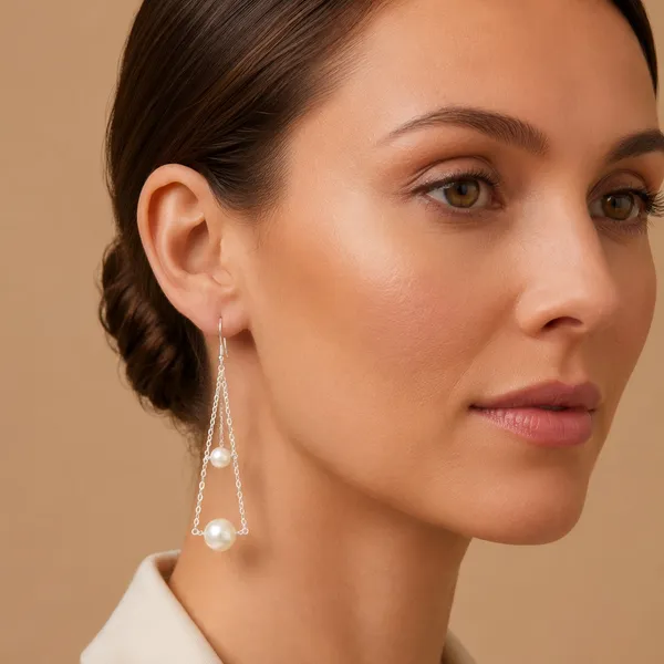 925_Silver_JewelleryPearl_Dangling_Earings