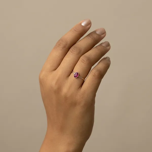 925_Silver_Jewellery_Red_Ruby_Oval_Ring_Band_For_Women