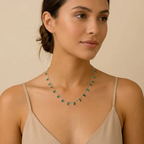 925_Silver_Jewellery_Green_onex_Drop_Neckless