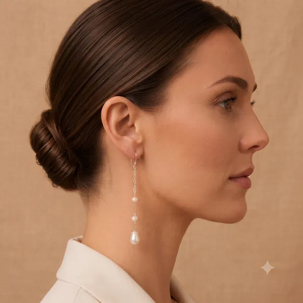 925_Silver_JewelleryPearl_Dangling_Earings