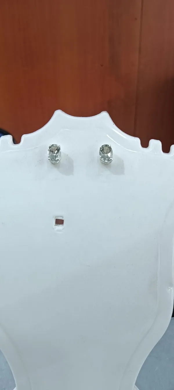 925_Silver_Jewellery_Green_Amethyst_Oval_shape_studs