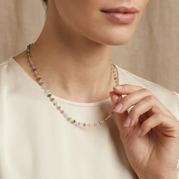 925_Silver_Jewellery_Multicolor_Tourmaline_Crystal_Beaded_Necklace_For_Women
