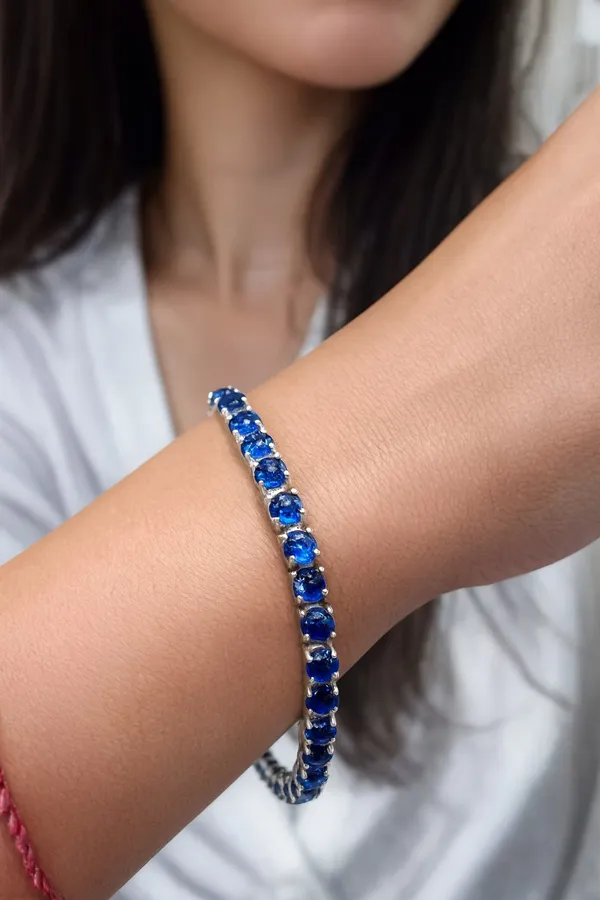 925_Silver_Jewellery_Kyanite_Tennis_bracelet