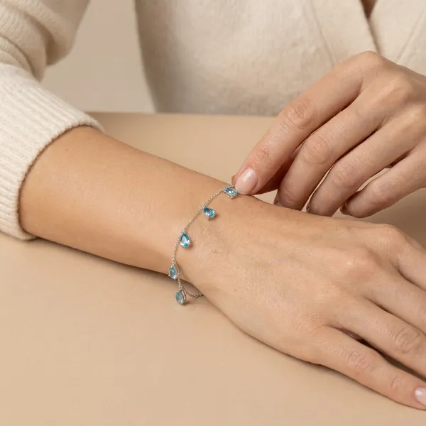 925_Silver_Jewellery_Blue_Topaz_Gemstone_Elegant_Bracelet_For_Women