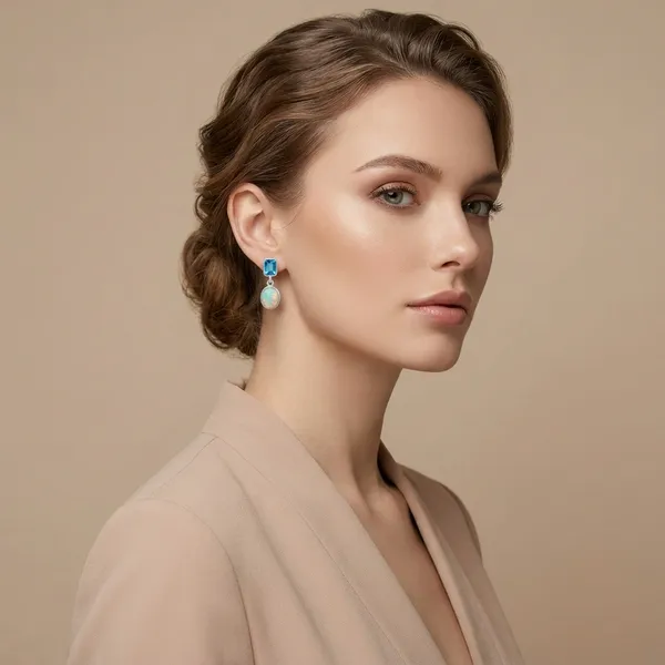 925_Silver_Jewellery_Opal_Blue_topaz_Earings