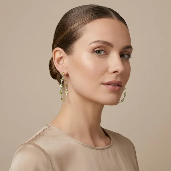925_Silver_Jewellery_Peridot_Hoop_pattern_earings
