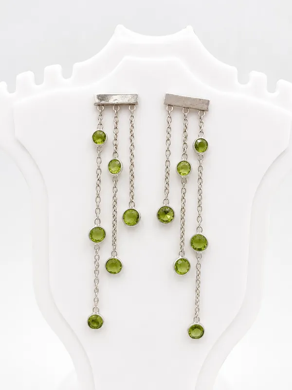 925_Silver_Jewellery_Peridot_Triple_layred_Earings