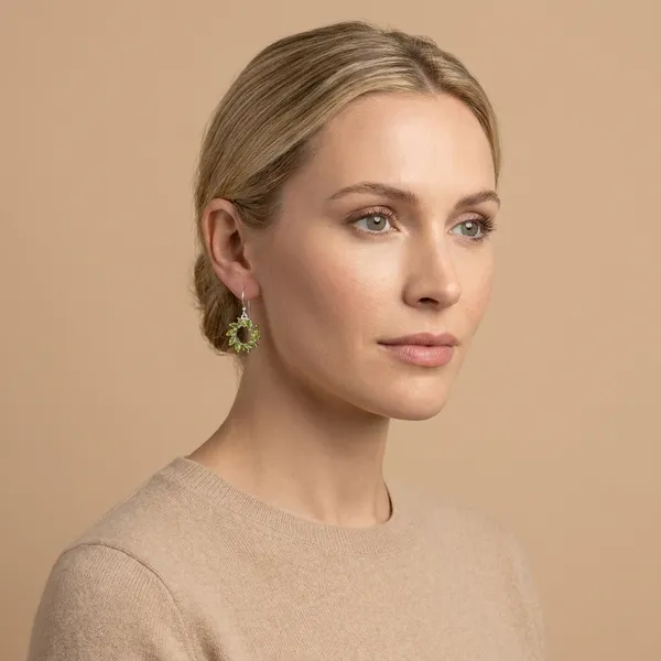 925_Silver_Jewellery_Peridot_sun_shine_earings