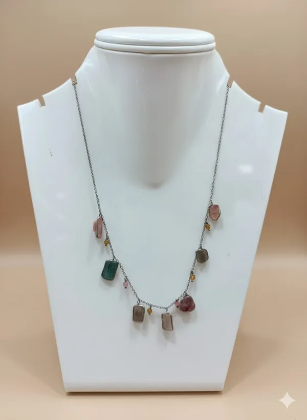 925_Silver_Jewellery_Rough_Tourmaline_Neckless