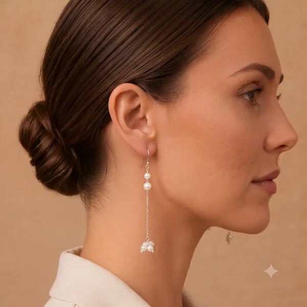 925_Silver_JewelleryPearl_Dangling_Earings