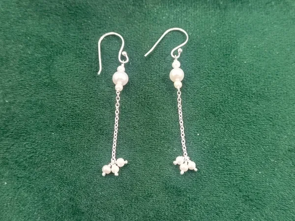 925_Silver_JewelleryPearl_Dangling_Earings