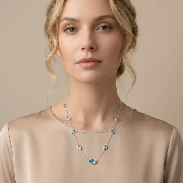 925_Silver_Jewellery_Swiss_Blue_topaz_Classy_neckchain