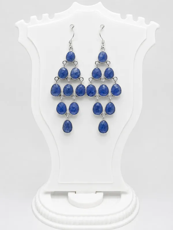 925_Silver_Jewellery_Tanznite_Dangling_Earings