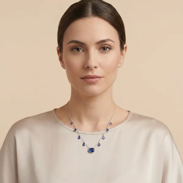 925_Silver_Jewellery_Tanznite_Drop_neckchain