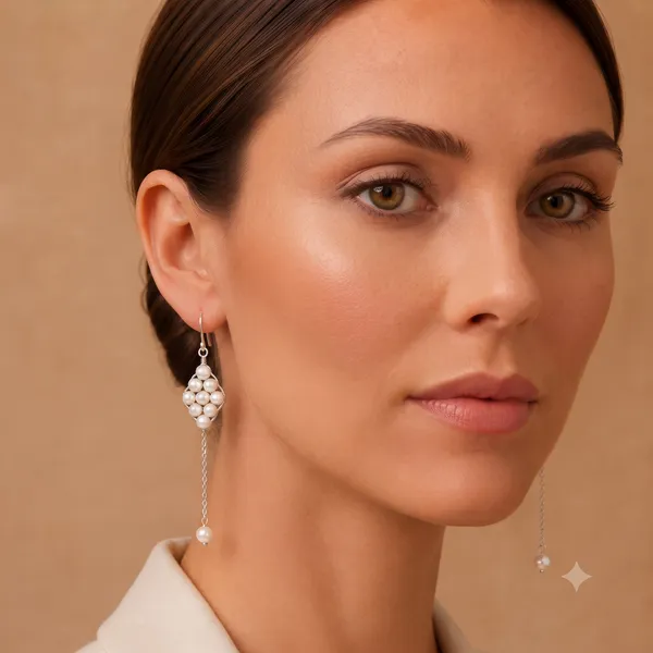 925_Silver_JewelleryPearl_Dangling_Earings