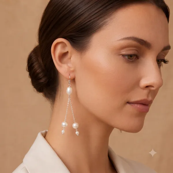 925_Silver_JewelleryPearl_Dangling_Earings