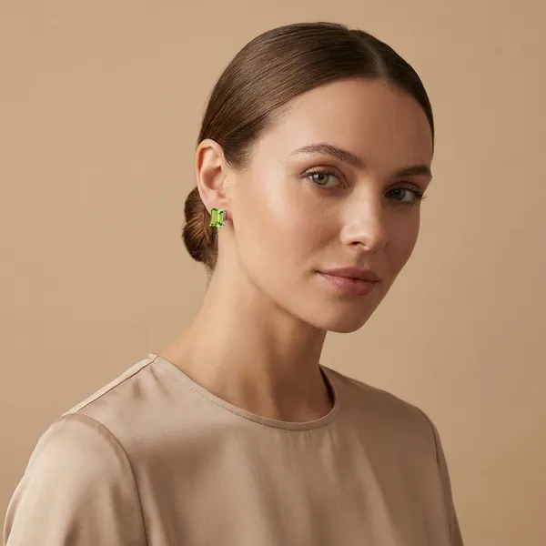 925_Silver_Jewellery_Green_Peridot_Stud_Earrings_For_Women