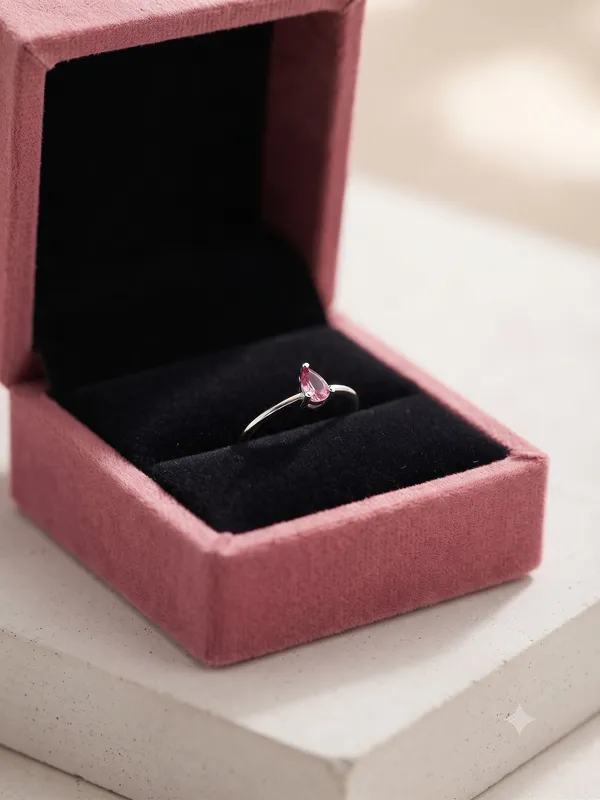925_Silver_Jewellery_Eleganat_Pink_Tourmaline_Pear_shape_ring