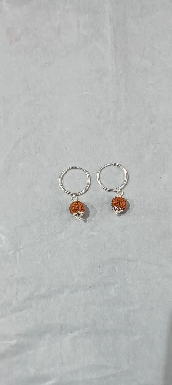925_Silver_Jewellery_Silver_Bali_with_Rudrakash_Hangings