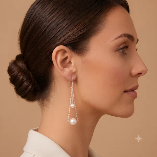 925_Silver_JewelleryPearl_Dangling_Earings