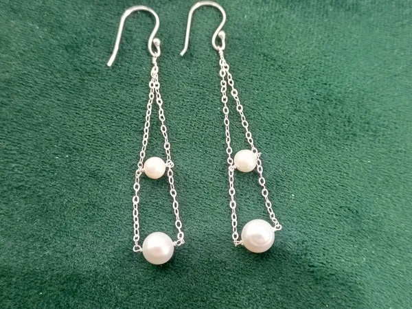 925_Silver_JewelleryPearl_Dangling_Earings