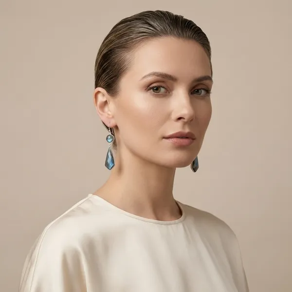 925_Silver_Jewellery_Grey_Labradorite_/_Red_Onyex_Gemstone_Silver_Drop_Earrings_For_Women