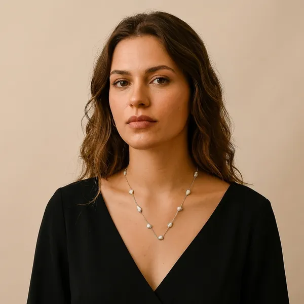 925_Silver_Jewellery_White_Mother_Of_Pearl_Station_Necklace_For_Women