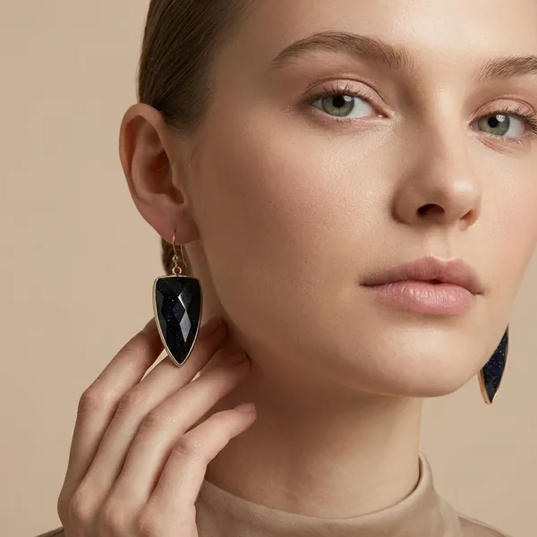 925_Silver_Jewellery_Black_Onyx_Drop_Earrings_For_Women