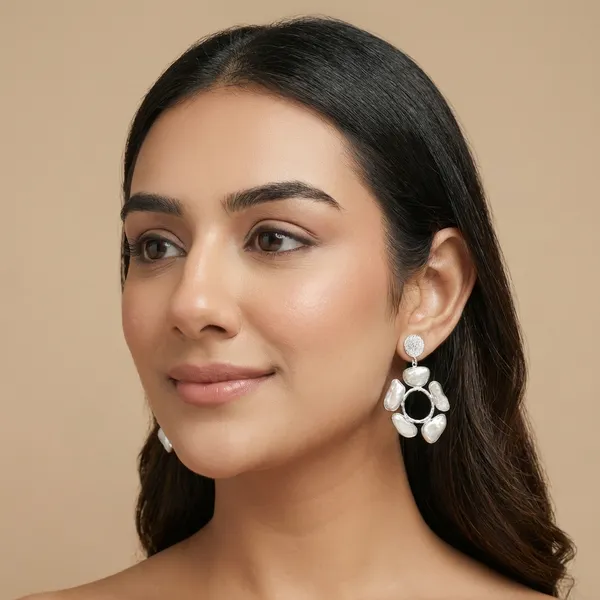 925_Silver_Jewellery_White_Pearl_Handcrafted_Statement_Earrings_For_Women