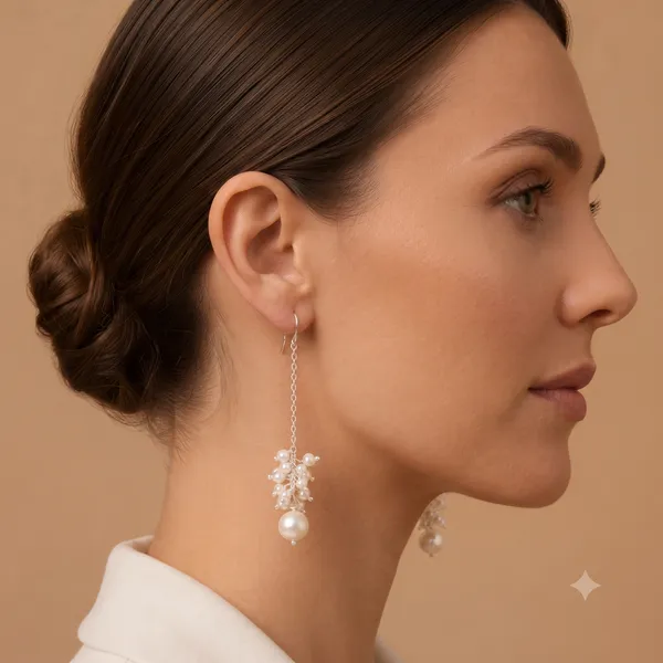 925_Silver_JewelleryPearl_Dangling_Earings