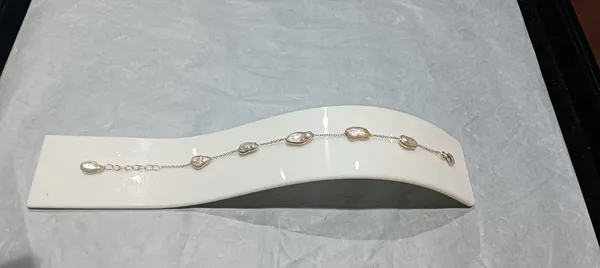 925_Silver_Jewellery_Flat_pearl_Braclet