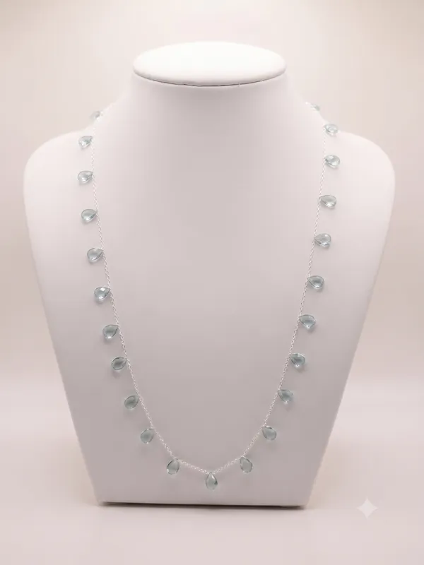 925_Silver_Jewellery_Blue_Topaz_Teardrop_neckless