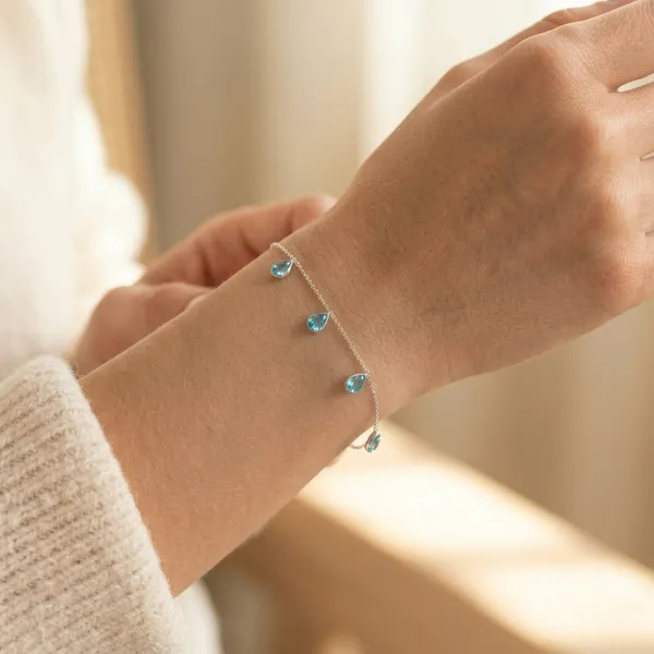925_Silver_Jewellery_Blue_Topaz_Gemstone_Elegant_Bracelet_For_Women
