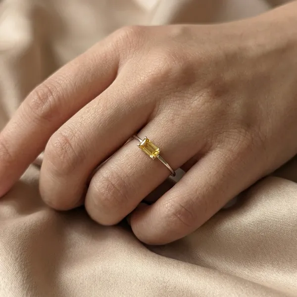 925_Silver_Jewellery_Yellow_Citrine_Silver_Ring_For_Women