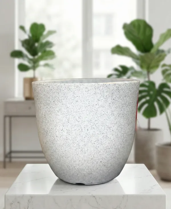 Frost_White_Polymer_Plastic_Planter_For_Home_Decor,Plantation_And_Decorative_Item