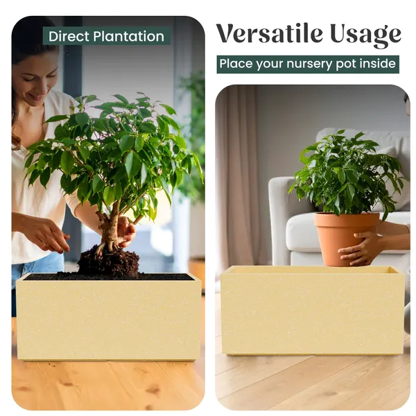 Black_Polymer_Plastic_Planter_For_Home_Decor,Plantation_And_Decorative_Item
