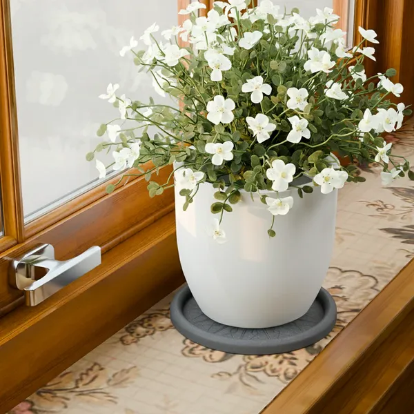 Grey_Polymer_Plastic_Planter_For_Home_Decor,Plantation_And_Decorative_Item