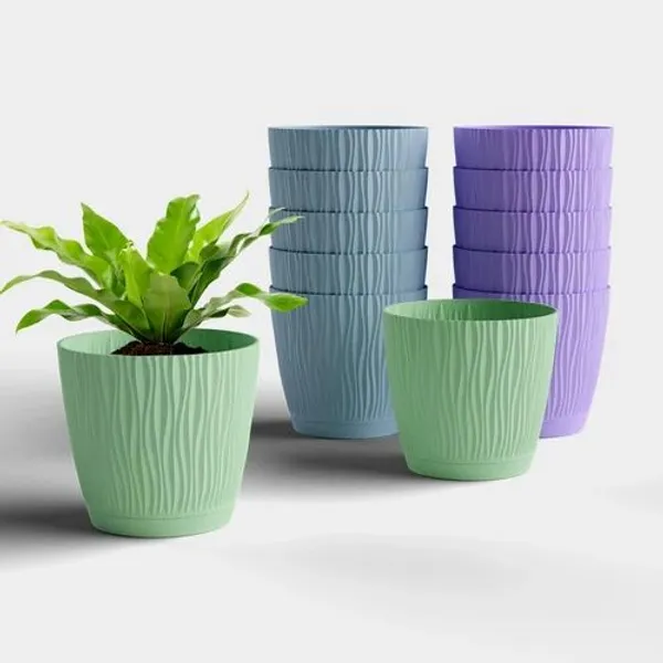 Green_Uv-Protected_Plastic_Planter_For_Home_Decor,Plantation_And_Decorative_Item