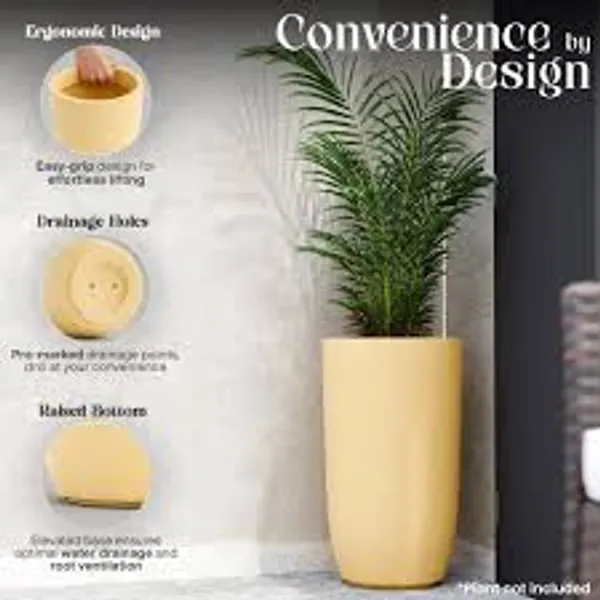 White__Polymer_Plastic_Planter_For_Home_Decor,Plantation_And_Decorative_Item