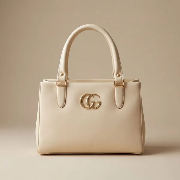 Ivory_Cream_Pu_Leather_Handbag_For_Women