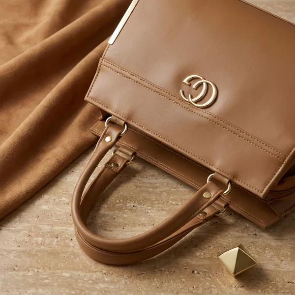 Cognac_Brown_Pu_Leather_Tote_For_Women